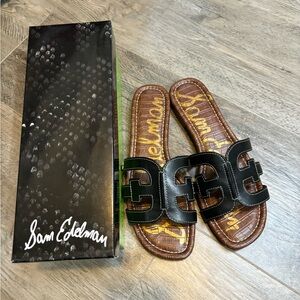 Sam Edelman Bay Slide Sandals in Black Size 9 vacation